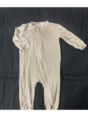 Milkberry Neutral Dot Footed One-Piece Kids Footie